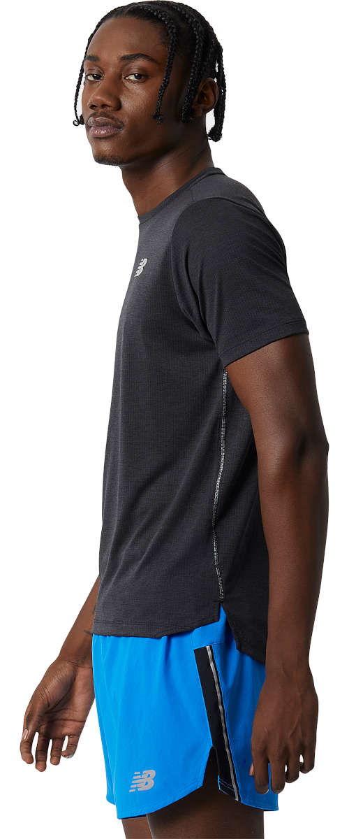 New balance men's outlet heathered short sleeve top